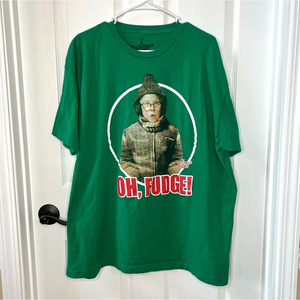 ⭐️ Ralphie Oh Fudge Christmas Story Short Sleeve Tee Shirt Size 2XL